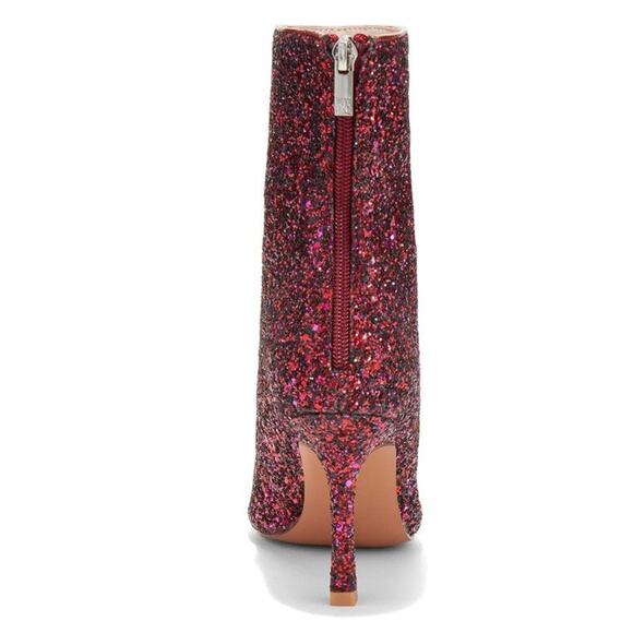 NY & Company Ankle Logan Bootie Pink Glitter Pointed Toe Stiletto Heel Sz 10 Y2K - Picture 12 of 13